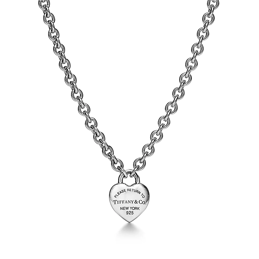 Return to Tiffany™ Pendentif Full Heart avec fermoir à bascule en argent 925 millièmes