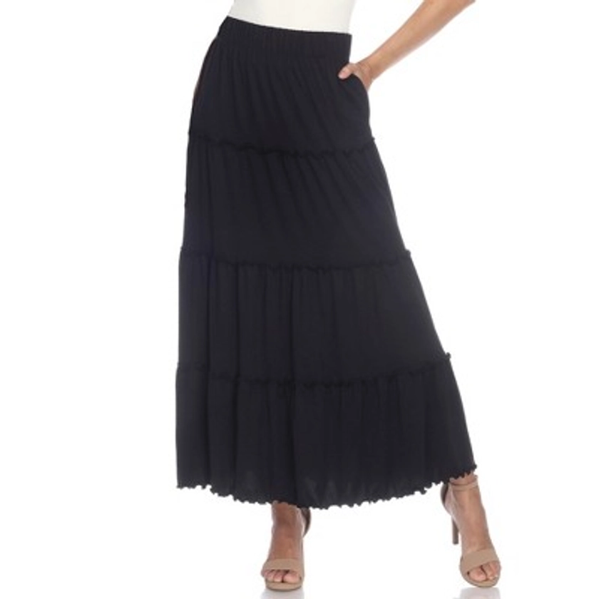 Whitemark Tiered Maxi Skirt