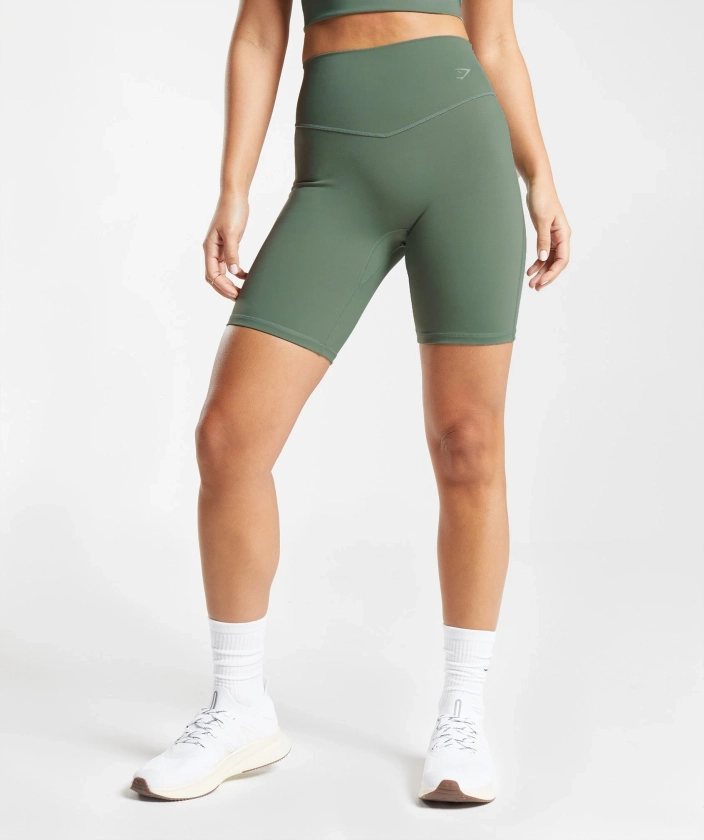 Gymshark Elevate Cycling Shorts - Willow Green