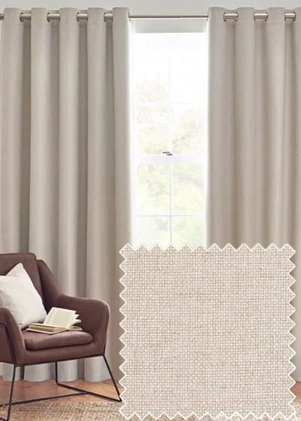 furn. Dawn 100% Blackout Thermal Eyelet Curtains - Matalan