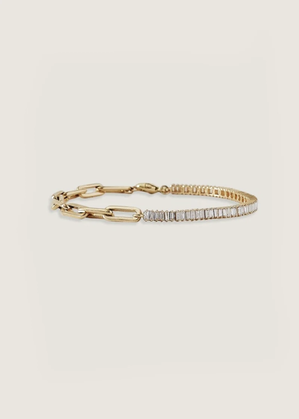 Serena Baguette Tennis Diamond Bracelet