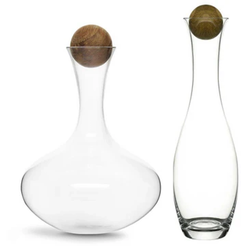 Red and White Wine Carafe Set