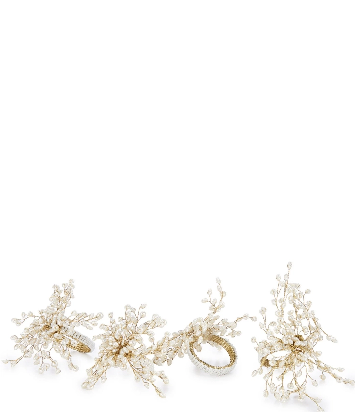 Southern Living Pearl Cluster Napkin Rings, Set of 4 | Dillard's