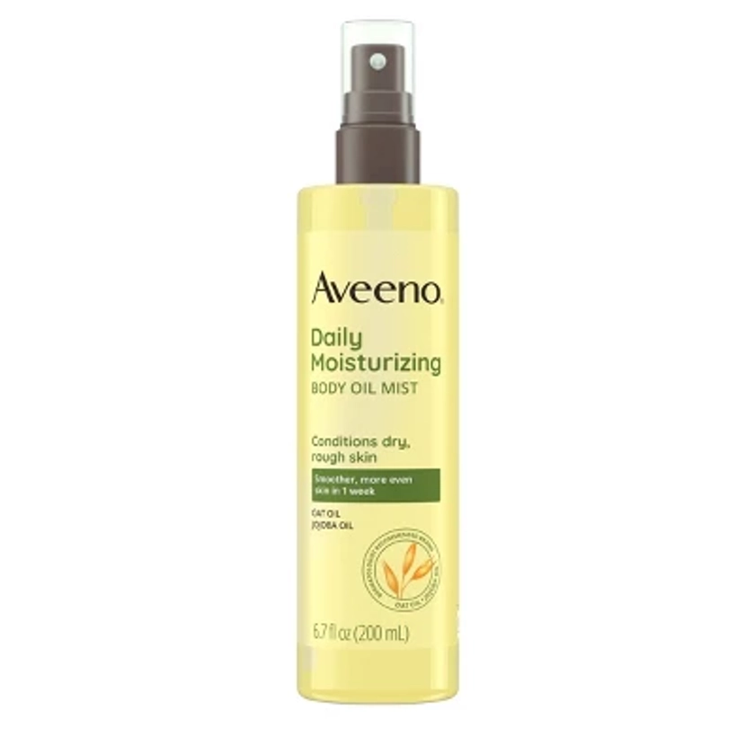 Aveeno Daily Moisturizing Oil Mist for Rough Sensitive Skin with Oat and Jojoba Oil - Unscented - 6.7 fl oz