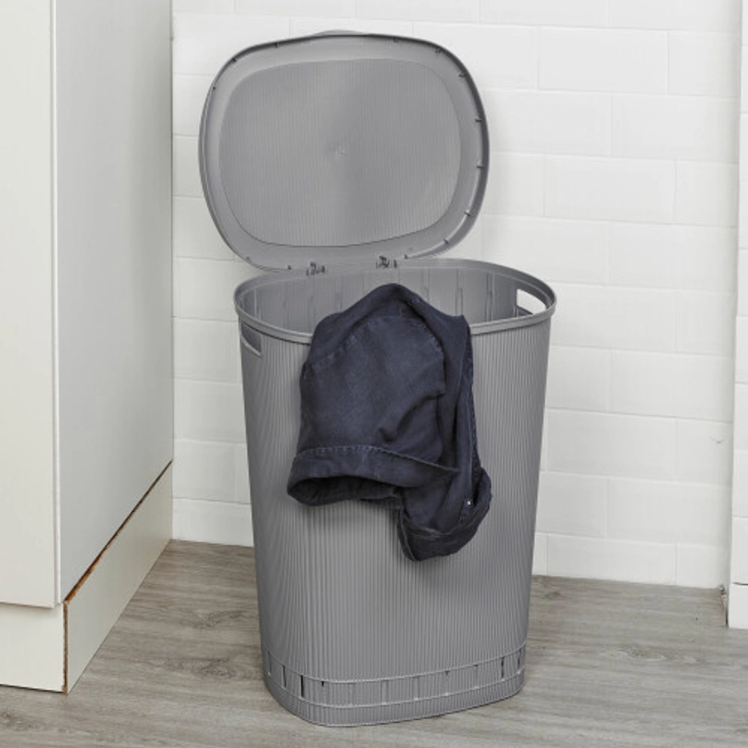 65L Dirty Laundry Clothes Washing Linen Bin Basket on OnBuy