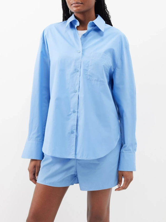 Lui organic cotton-poplin shirt | The Frankie Shop