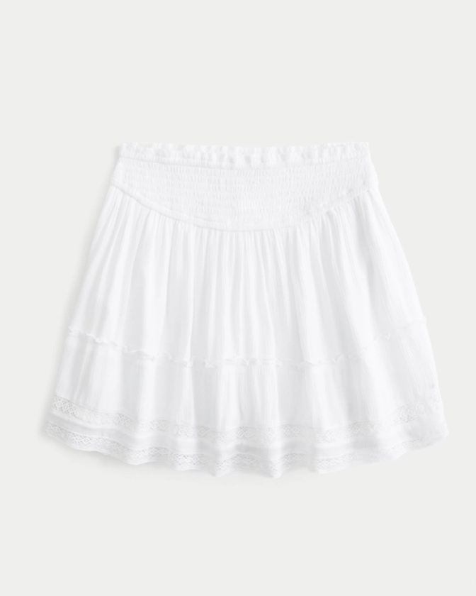 Femmes Minijupe-short en dentelle | Femmes Bas | HollisterCo.com