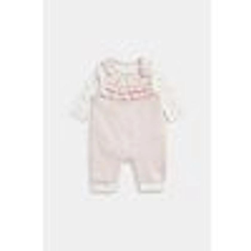 Mothercare My First Pink Mouse Dungarees and Bodysuit Set
