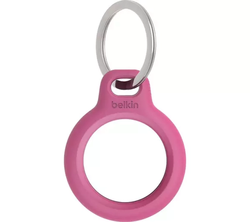 Buy BELKIN Secure AirTag Keyring - Pink | Currys