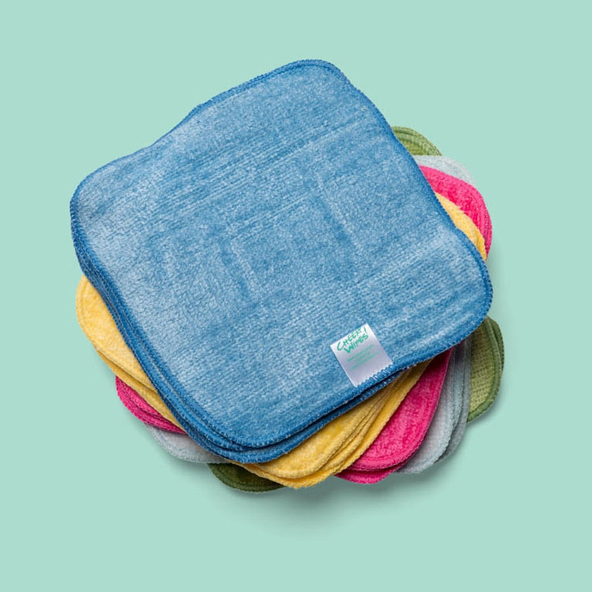 Washable Bamboo Wipes - RAINBOW Coloured