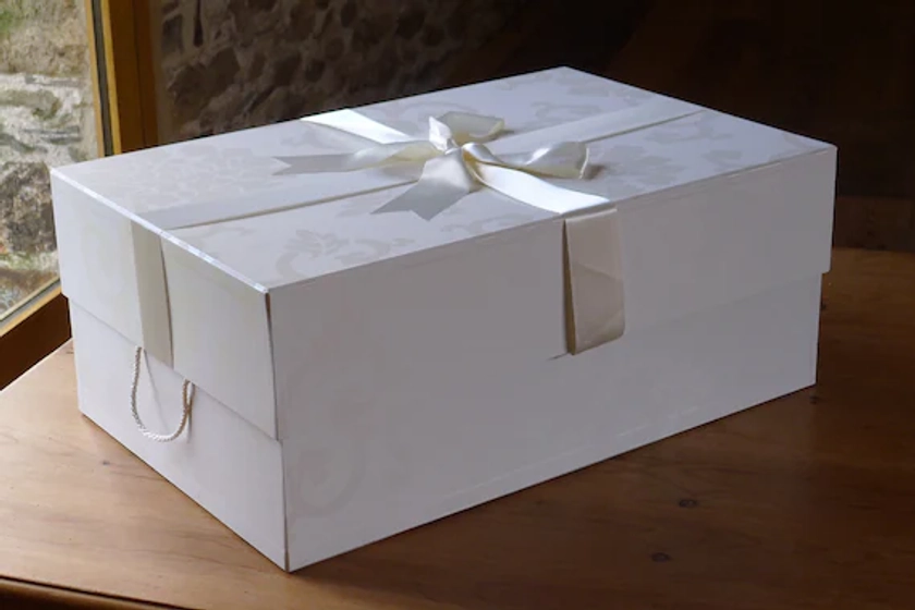 Extra Large Wedding Dress Storage Box in Endsleigh Ivory | Next Day | Protect & Preserve a dress after the wedding day