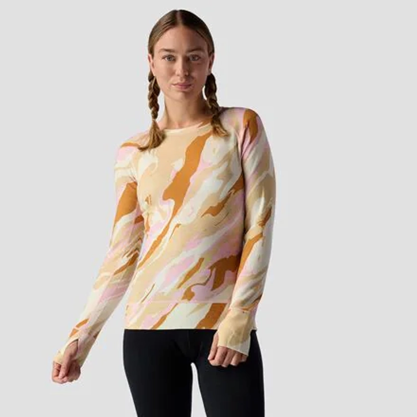 Backcountry Spruces Mid-Weight Merino Printed Baselayer Crew - Women's - Clothing