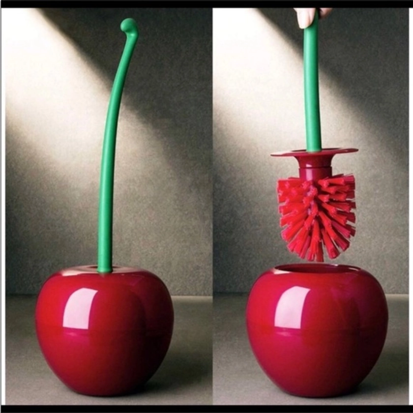 Toilet Bowl Brush Cleaner Cherry Design Brand New