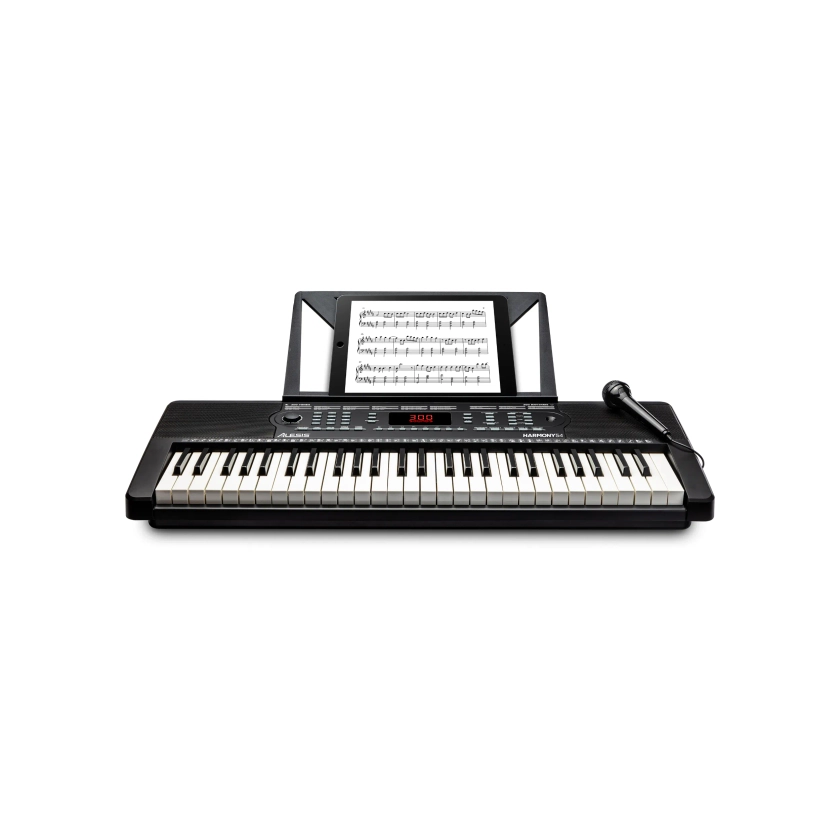 ALESIS® HARMONY 54 54-KEY PORTABLE KEYBOARD WITH BUILT-IN SPEAKERS, MIC, MUSIC REST, PSU - CAN BE BATTERY POWERED Rockshop