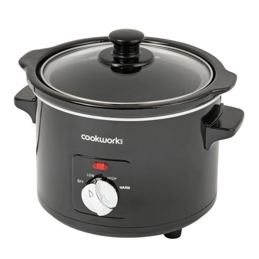 Buy Cookworks 1.5L Compact Slow Cooker - Black | Slow cookers | Argos