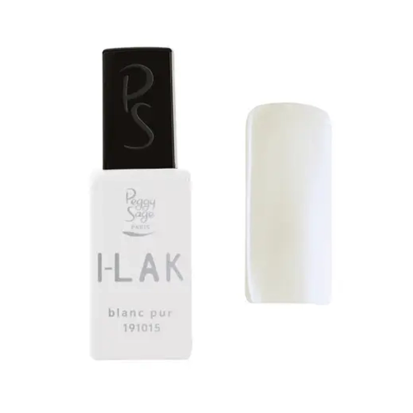 Vernis semi-permanent I-LAK - Blanc pur 11ml | Peggy Sage