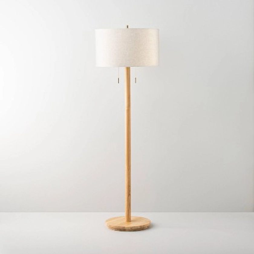 Light Wood Floor Lamp (Includes LED Light Bulb) - Hearth &#38; Hand&#8482; with Magnolia