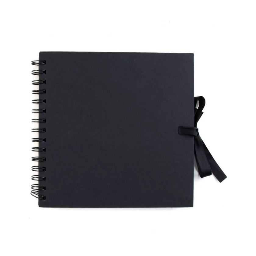 Buy Spiral Bound Black Scrapbook 12 x 12 Inches for GBP 5.80 | Hobbycraft UK