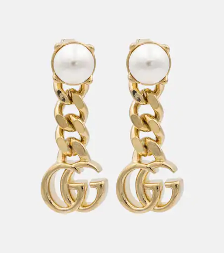 GG Marmont earrings in gold - Gucci | Mytheresa