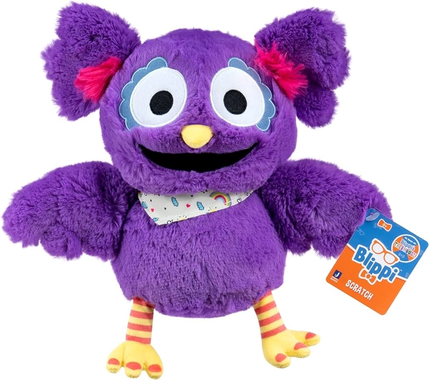 Blippi Treehouse Scratch The Owl Plush - 10-Inch Scratch The Owl Plush - Toys for Kids and Preschoolers - Amazon Exclusive