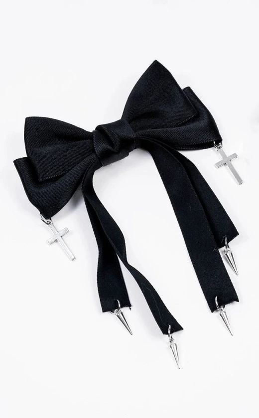Bless This Mess Bow Hair Clip