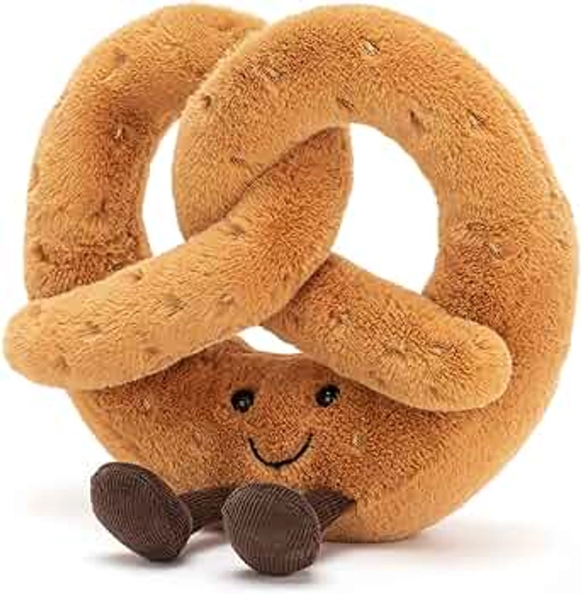 Jellycat Amuseables Pretzel Stuffed Toy, 7 inches | Food Plush | Fun Gift Idea