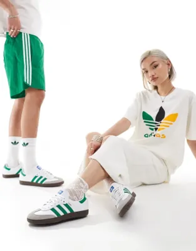 adidas Originals - Samba OG - Baskets - Blanc et vert