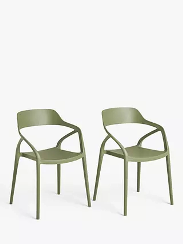 John Lewis Stacking Garden Chair, Set of 2