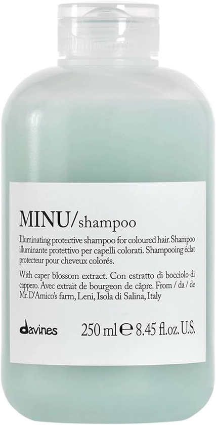 Davines MINU Shampoo, Color Retention Shampoo For Colored, Treated Hair, Protects & Keeps Hair Bright, Shiny For Longer