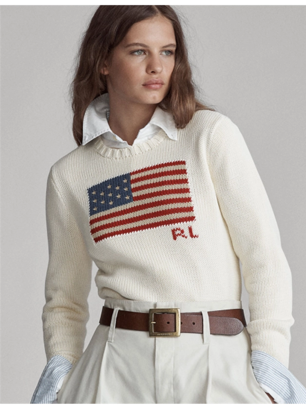 Pull drapeau américain Polo Ralph Lauren