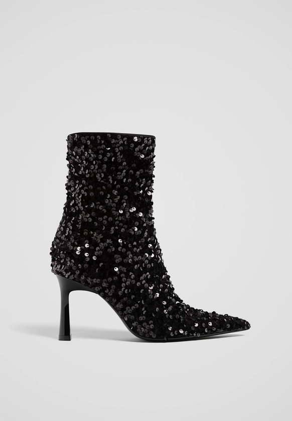 Bottines à talon sequins - Toutes femme | Stradivarius France