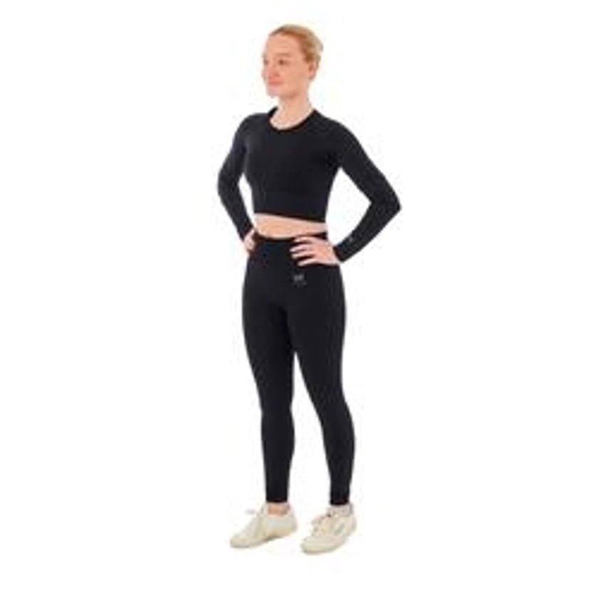 Ensemble de sport femme - Leggings de sport + Crop Top de Sport - Noir