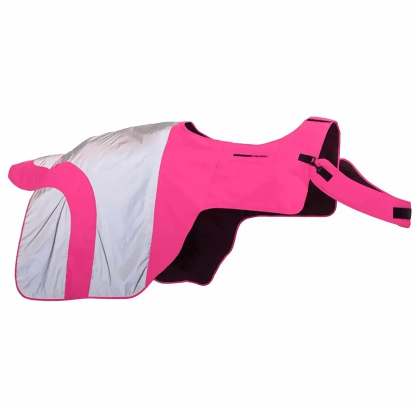 Equisafety Reflective Mercury Waterproof Exercise Rug - Pink