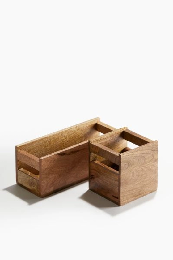 Boîte à épices en bois