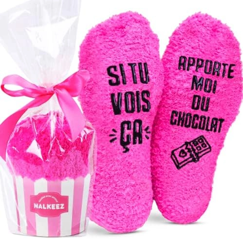 Chaussettes Fantaisie Rigolotes. Idée Cadeau Drôle Humoristique. Anniversaire, Noël, Saint- Valentin, Fête Des Mères. Jeune Maman, Amie, Sœur, Collègue, Femme Enceinte, Rose, Taille unique : Amazon.com.be: Mode