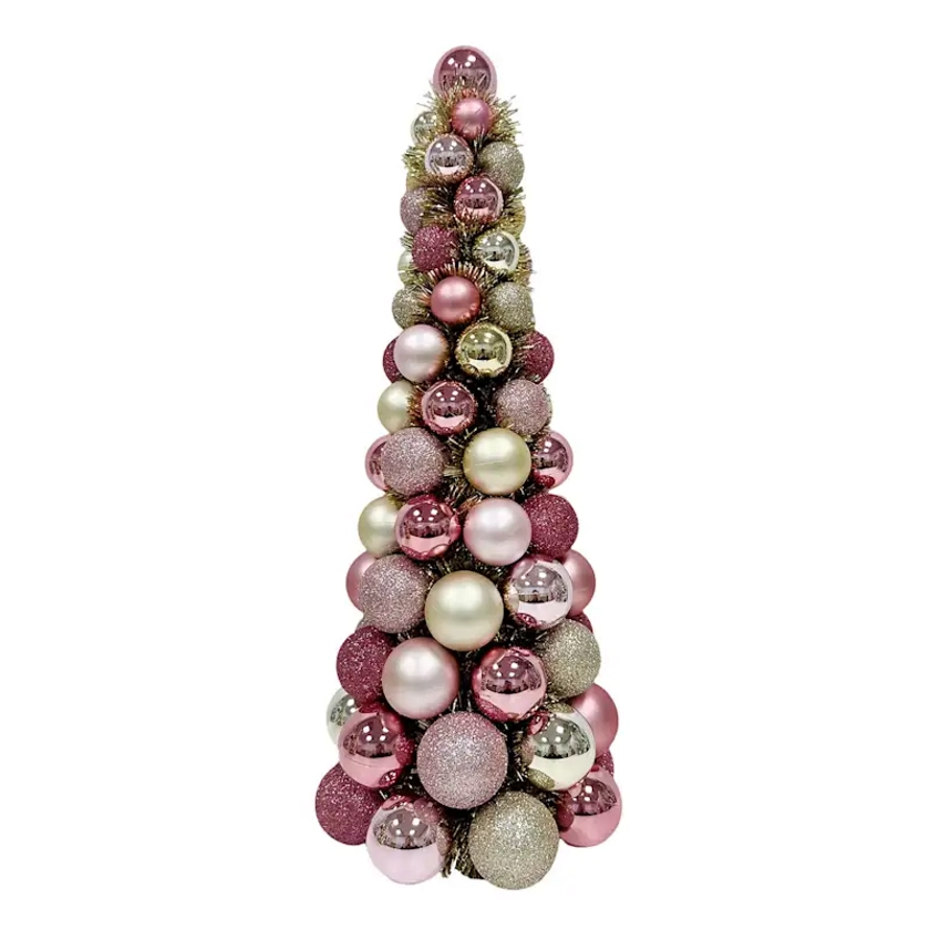 Providence Pink & Gold Ornament Tree, 19"