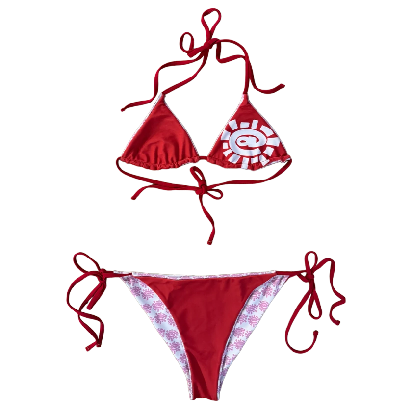 reversible bikini - red/pink