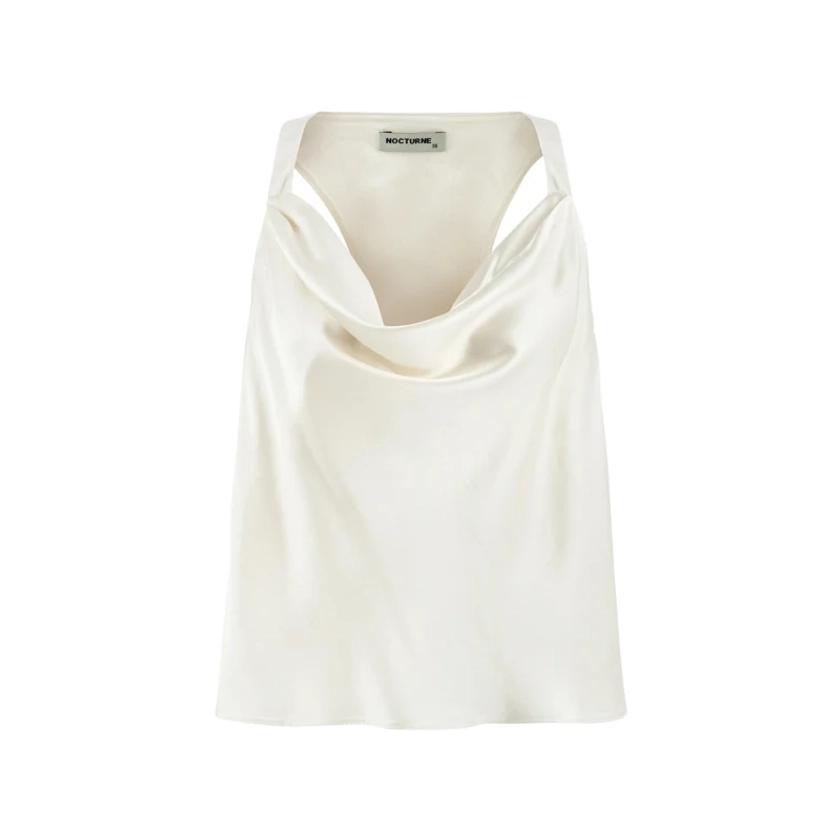 Draped Top-Ecru