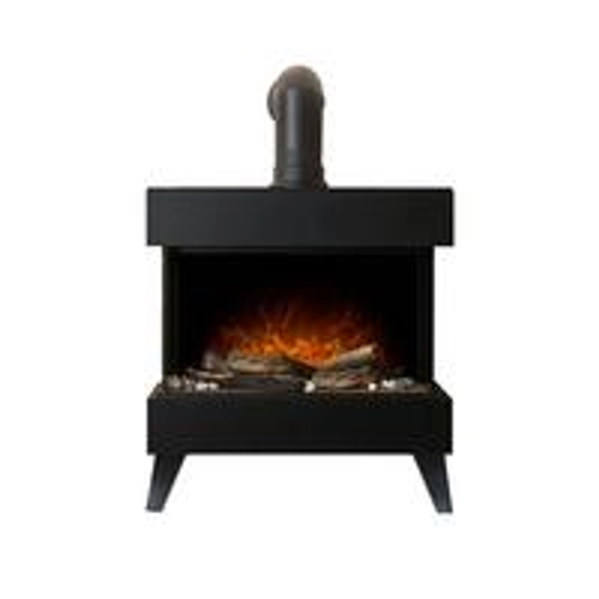 Viera Black Electric Stove and Pipe