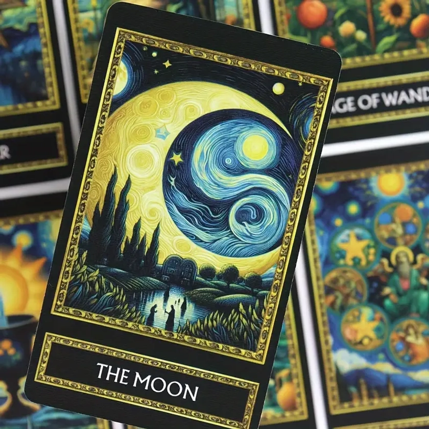 Van Gogh Tarot Cards 78 card Deck Art inspired Tarot Game - Temu