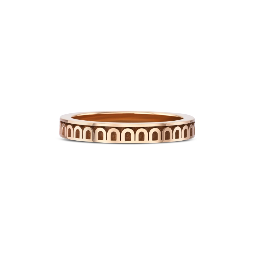 L'Arc de DAVIDOR Ring PM, 18k Rose Gold with Satin Finish