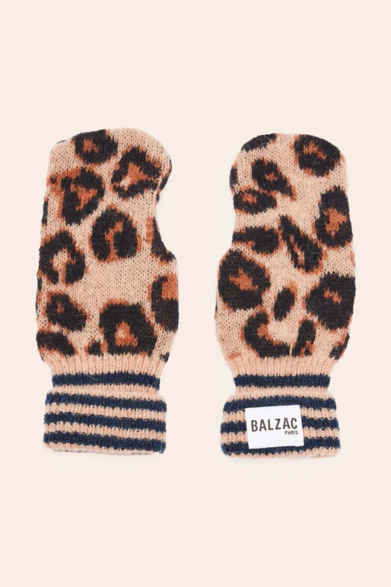 Karen Leopard Mitten