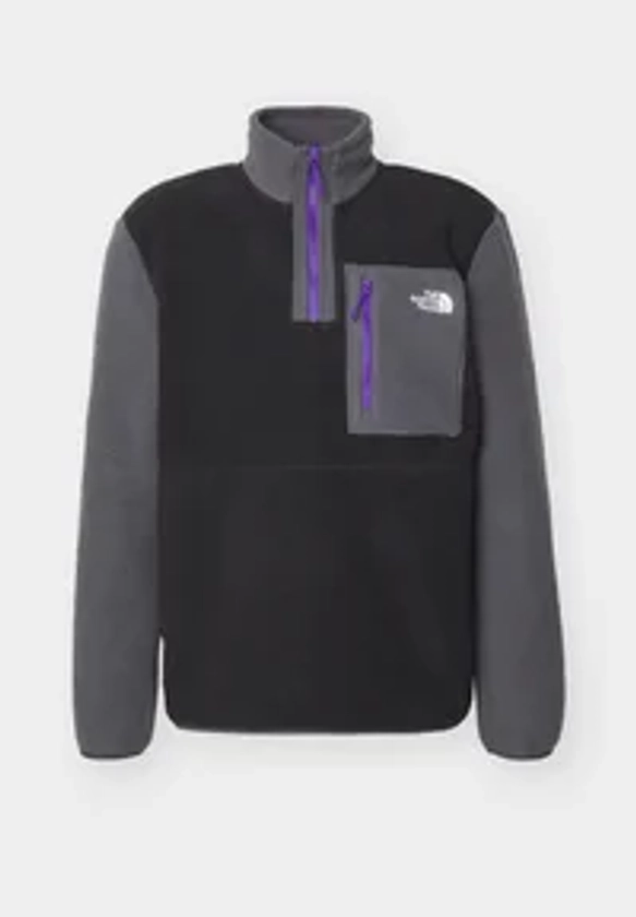 The North Face YUMIORI ¼ ZIP - Fleecegenser - black/anthracite grey/antrasitt - Zalando.no