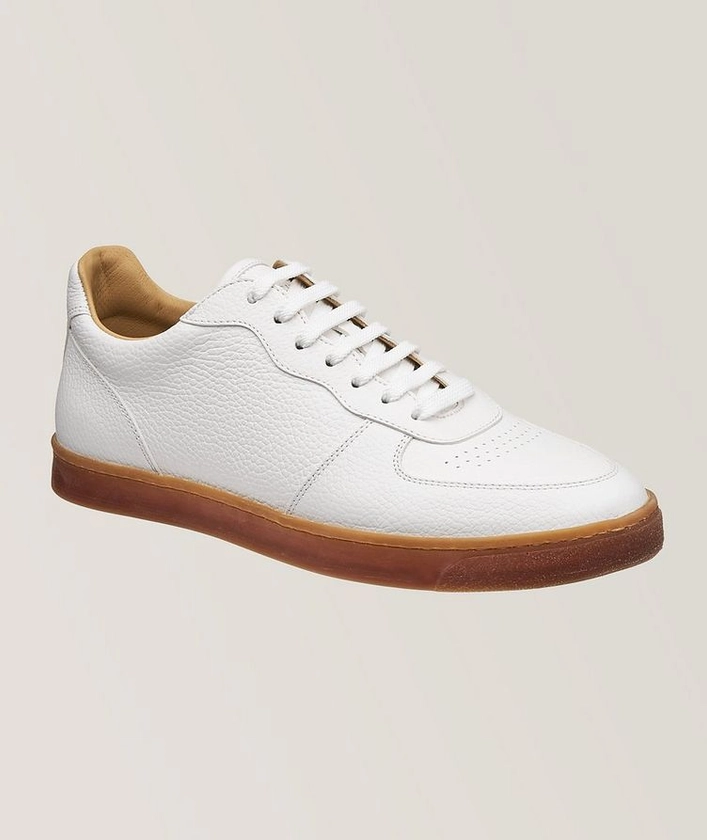 Brunello Cucinelli Hevea Pebbled Leather Low-Top Sneakers | Sneakers | Harry Rosen