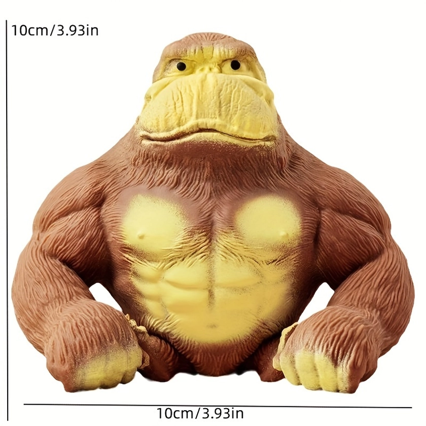 1pc Creative Toys Pressure Gorillas Toys, Creative And Funny Toys, Funny And Angry Monkey Muscles