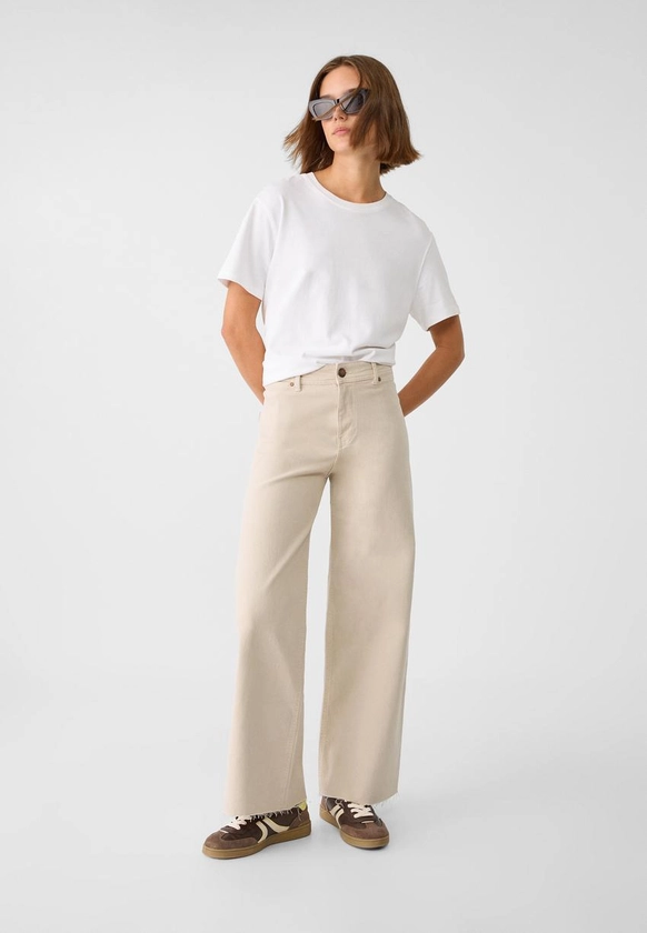 Pantalon straight minimaliste - Pantalons femme | Stradivarius France