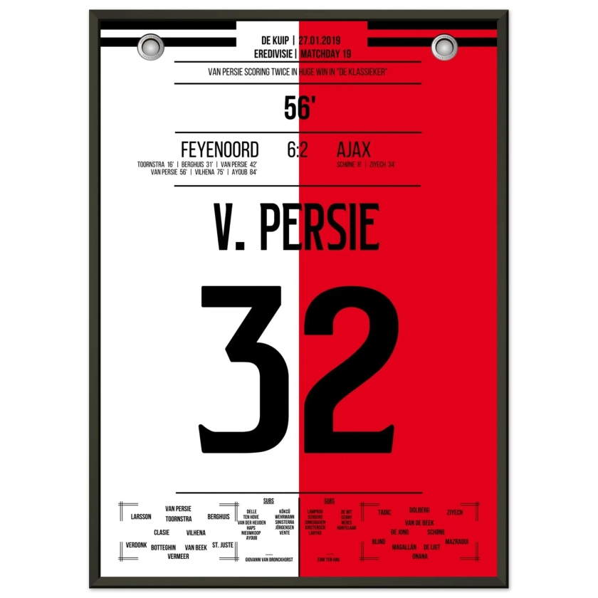 Van Persie met beugel in "De Klassieker" 2019 - Moments Of Fame