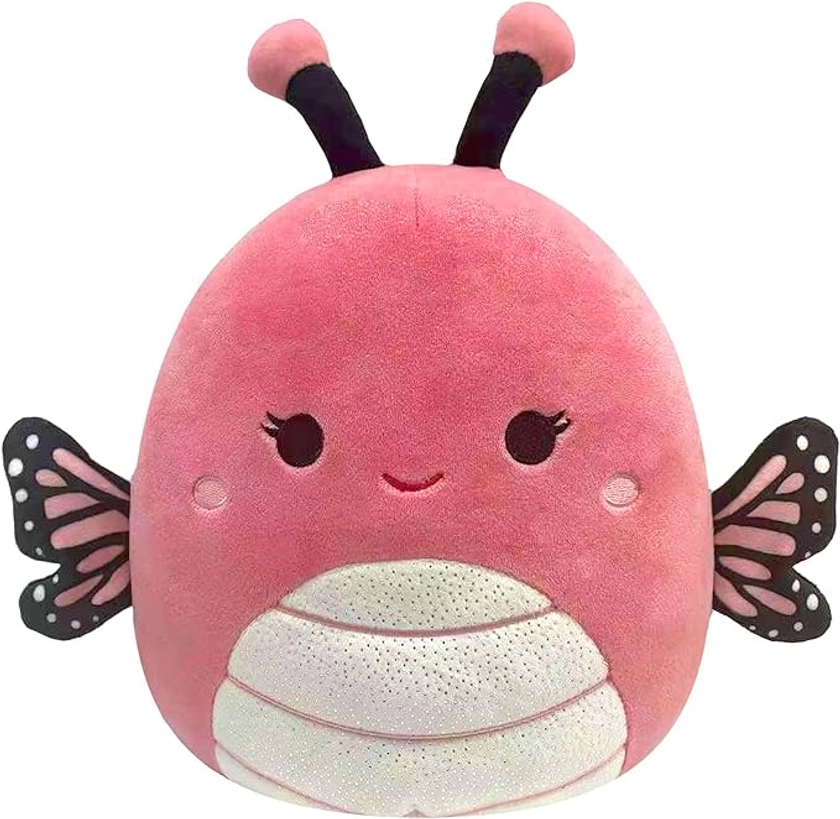 Squishmallows Original 14-Inch Andreina Pink Monarch Butterfly with White Sparkle Belly - Large Ultrasoft Official Jazwares Plush