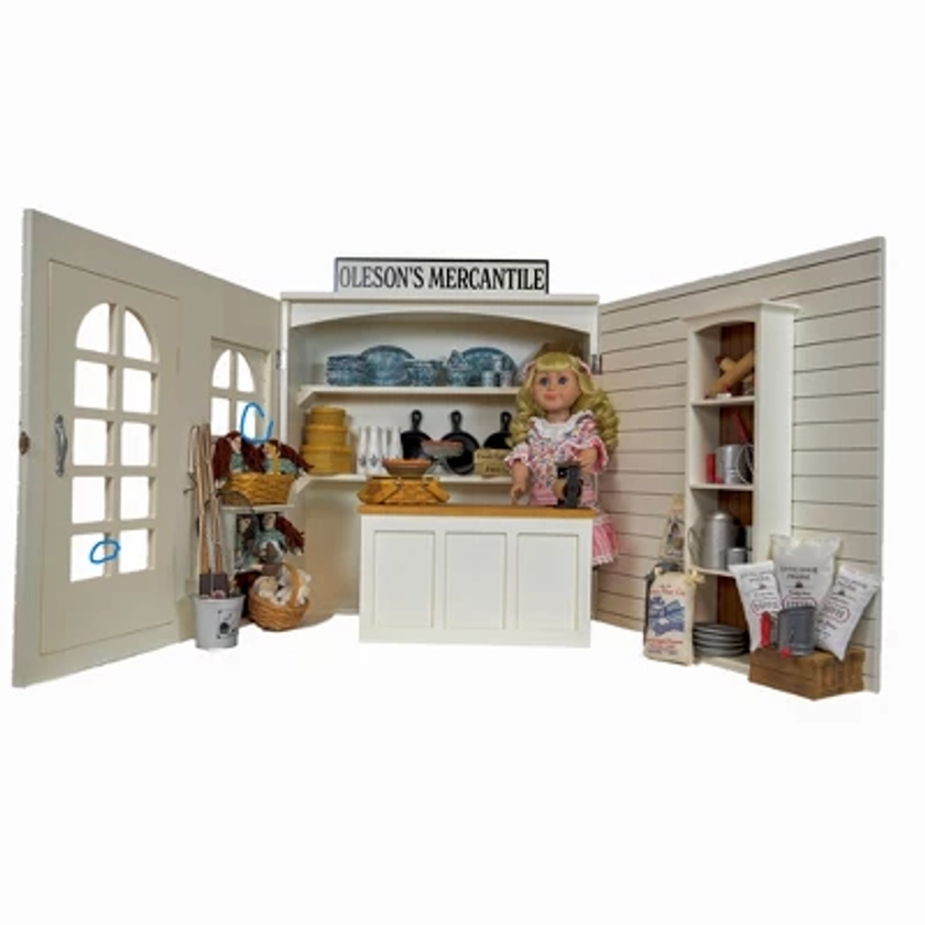 The Queen's Treasures 18 Inch Doll Furniture, Mercantile General Store Play Set