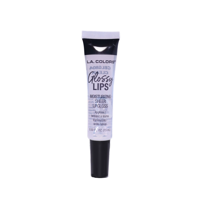 L.A. COLORS Sheer Tube Glossy Lips, Clear, 0.50 fl oz